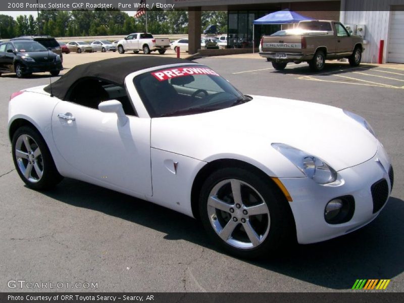 Pure White / Ebony 2008 Pontiac Solstice GXP Roadster