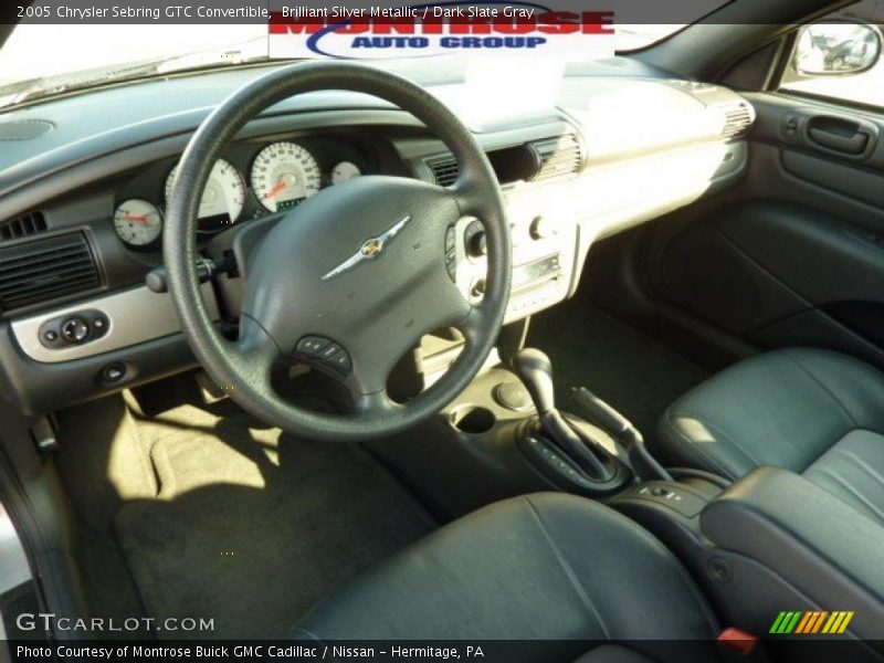 Brilliant Silver Metallic / Dark Slate Gray 2005 Chrysler Sebring GTC Convertible
