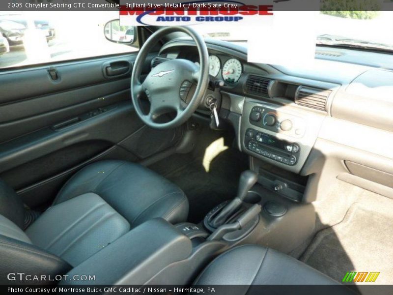 Brilliant Silver Metallic / Dark Slate Gray 2005 Chrysler Sebring GTC Convertible