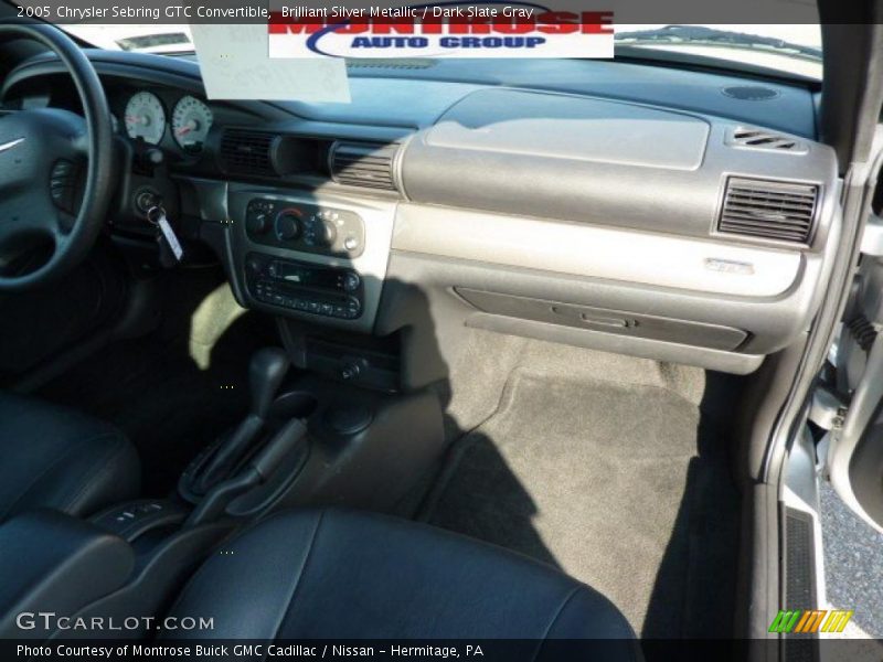 Brilliant Silver Metallic / Dark Slate Gray 2005 Chrysler Sebring GTC Convertible
