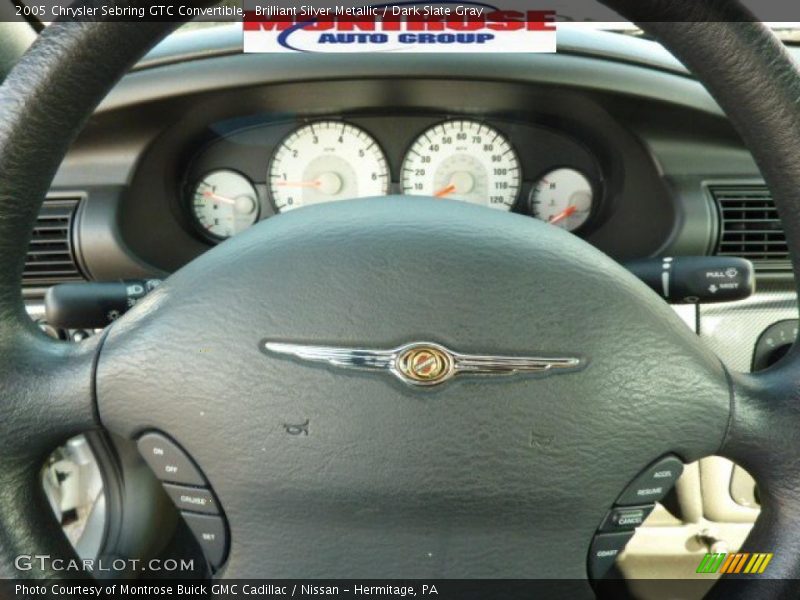 Brilliant Silver Metallic / Dark Slate Gray 2005 Chrysler Sebring GTC Convertible