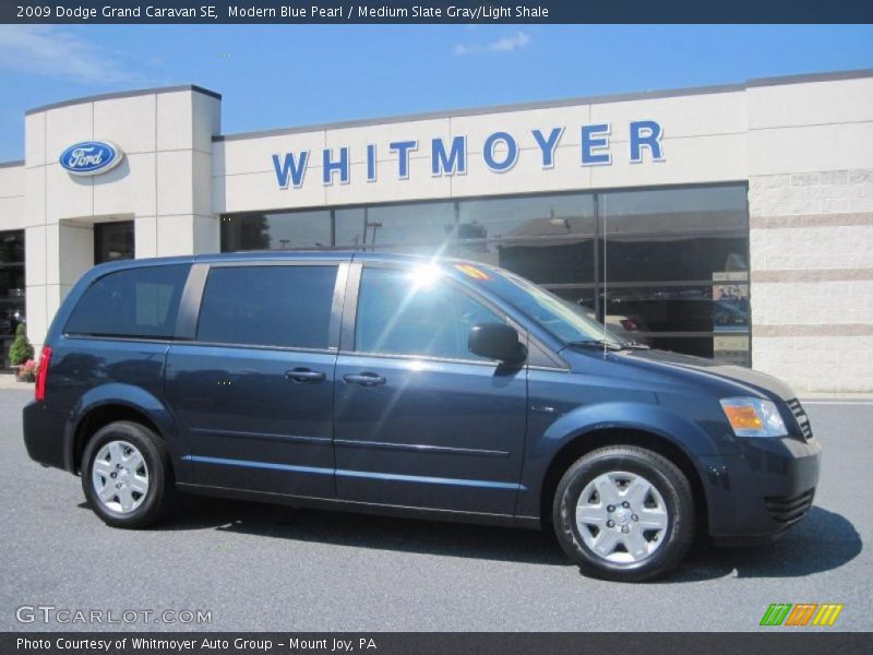 Modern Blue Pearl / Medium Slate Gray/Light Shale 2009 Dodge Grand Caravan SE
