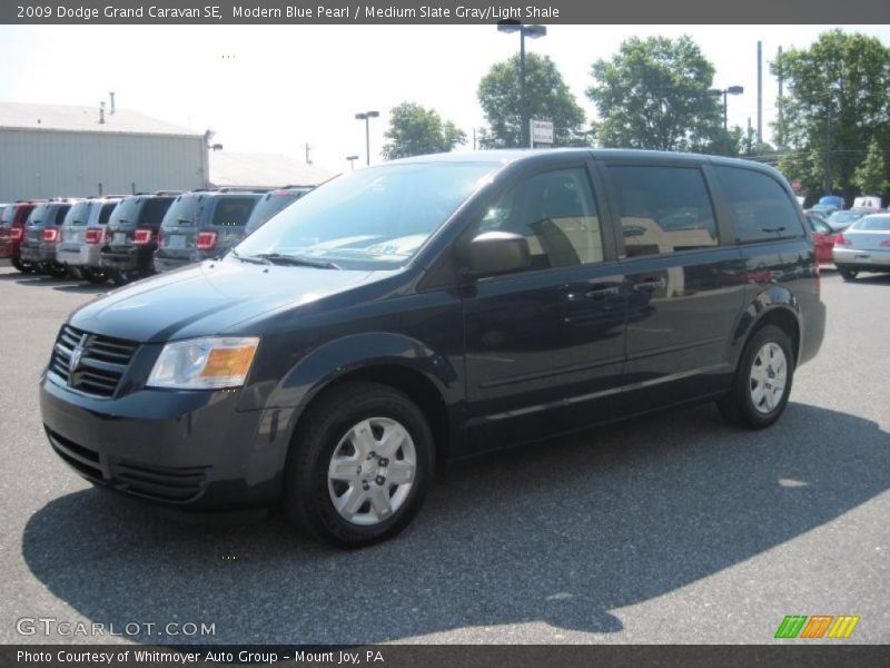 Modern Blue Pearl / Medium Slate Gray/Light Shale 2009 Dodge Grand Caravan SE