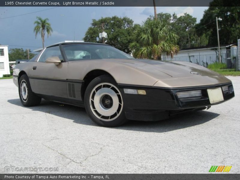 Light Bronze Metallic / Saddle 1985 Chevrolet Corvette Coupe