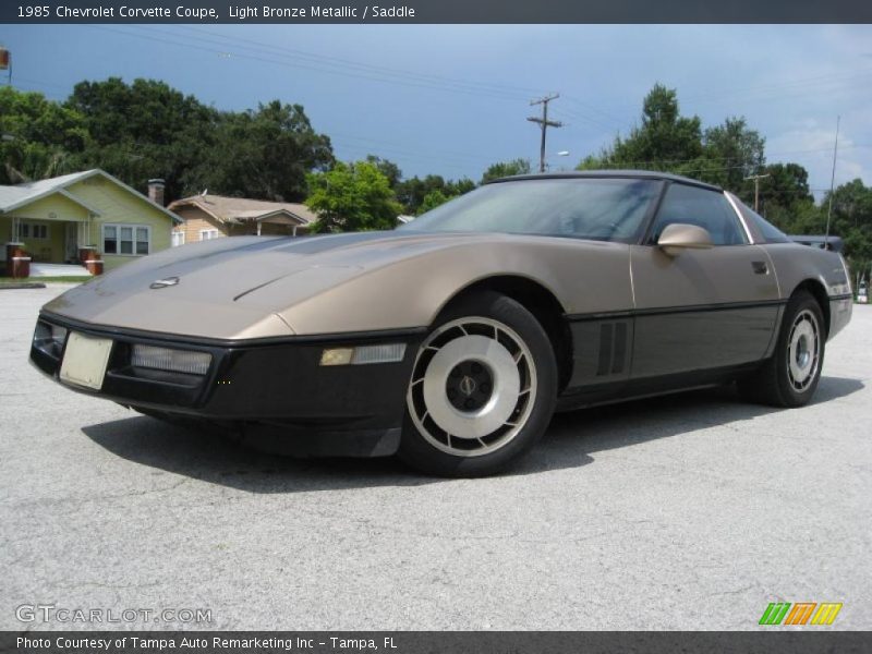 Light Bronze Metallic / Saddle 1985 Chevrolet Corvette Coupe