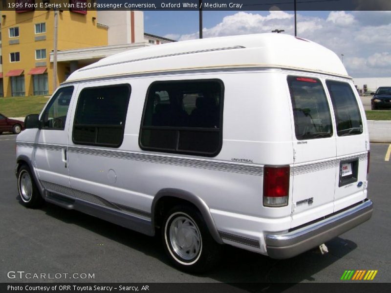 Oxford White / Medium Gray 1996 Ford E Series Van E150 Passenger Conversion