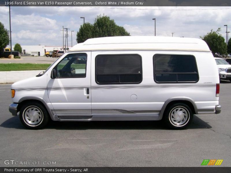 Oxford White / Medium Gray 1996 Ford E Series Van E150 Passenger Conversion