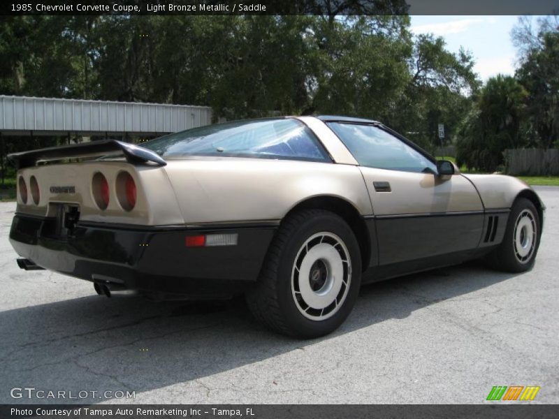 Light Bronze Metallic / Saddle 1985 Chevrolet Corvette Coupe