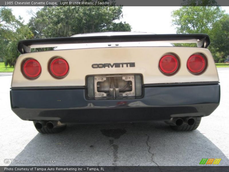Light Bronze Metallic / Saddle 1985 Chevrolet Corvette Coupe