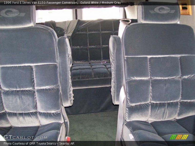 Oxford White / Medium Gray 1996 Ford E Series Van E150 Passenger Conversion