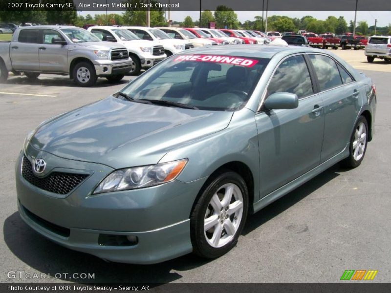 Aloe Green Metallic / Dark Charcoal 2007 Toyota Camry SE