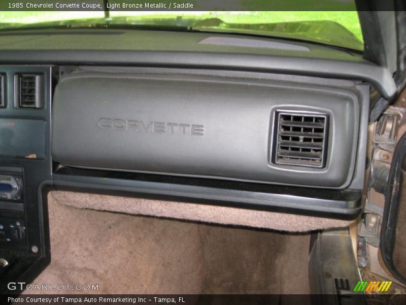Light Bronze Metallic / Saddle 1985 Chevrolet Corvette Coupe