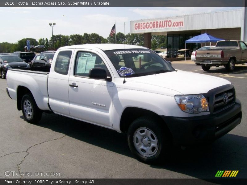 Super White / Graphite 2010 Toyota Tacoma Access Cab