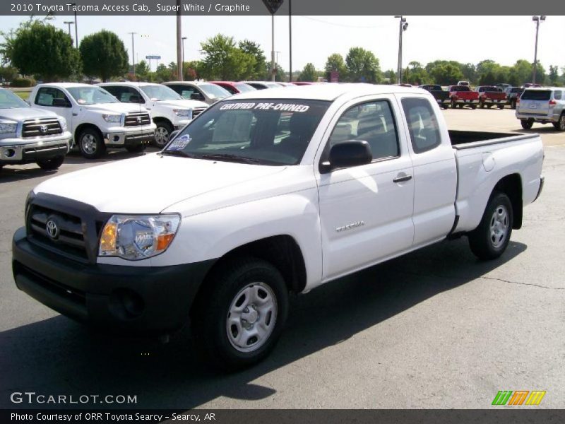 Super White / Graphite 2010 Toyota Tacoma Access Cab