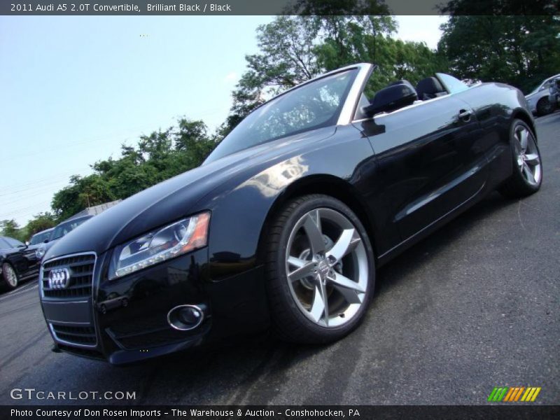 Brilliant Black / Black 2011 Audi A5 2.0T Convertible