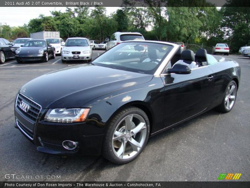Brilliant Black / Black 2011 Audi A5 2.0T Convertible