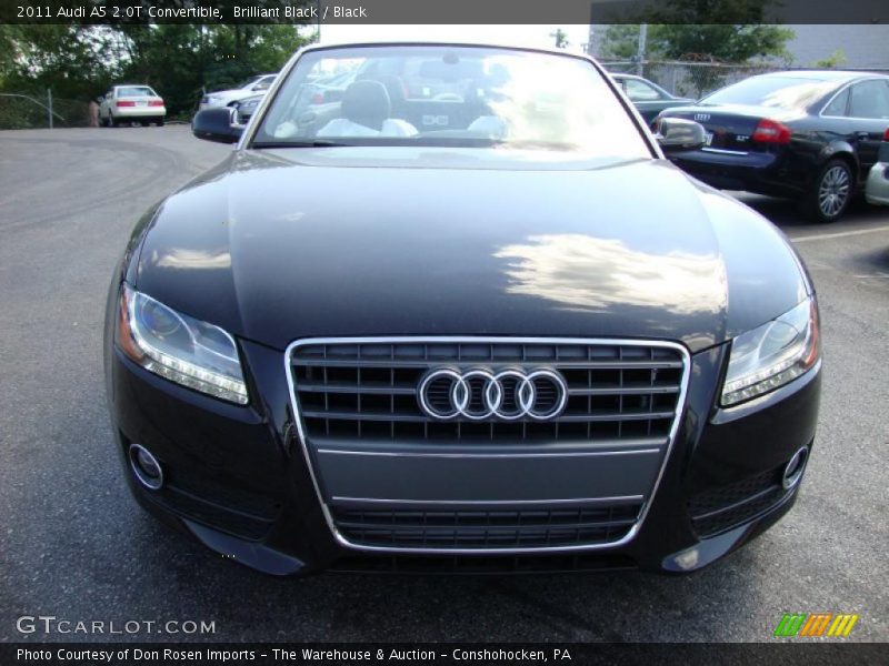 Brilliant Black / Black 2011 Audi A5 2.0T Convertible