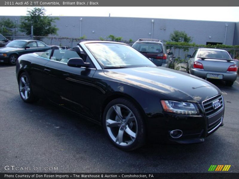 Brilliant Black / Black 2011 Audi A5 2.0T Convertible