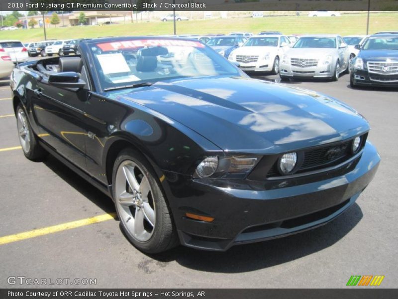 Black / Charcoal Black 2010 Ford Mustang GT Premium Convertible