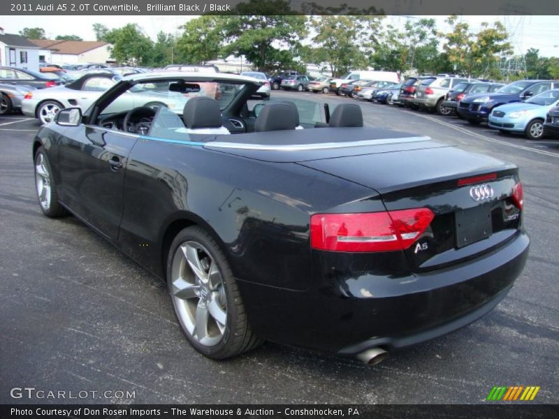 Brilliant Black / Black 2011 Audi A5 2.0T Convertible