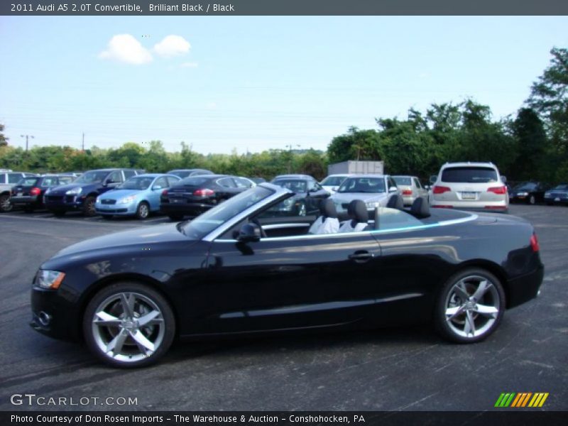 Brilliant Black / Black 2011 Audi A5 2.0T Convertible