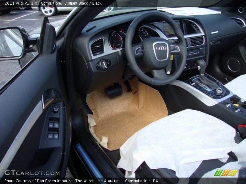 Brilliant Black / Black 2011 Audi A5 2.0T Convertible