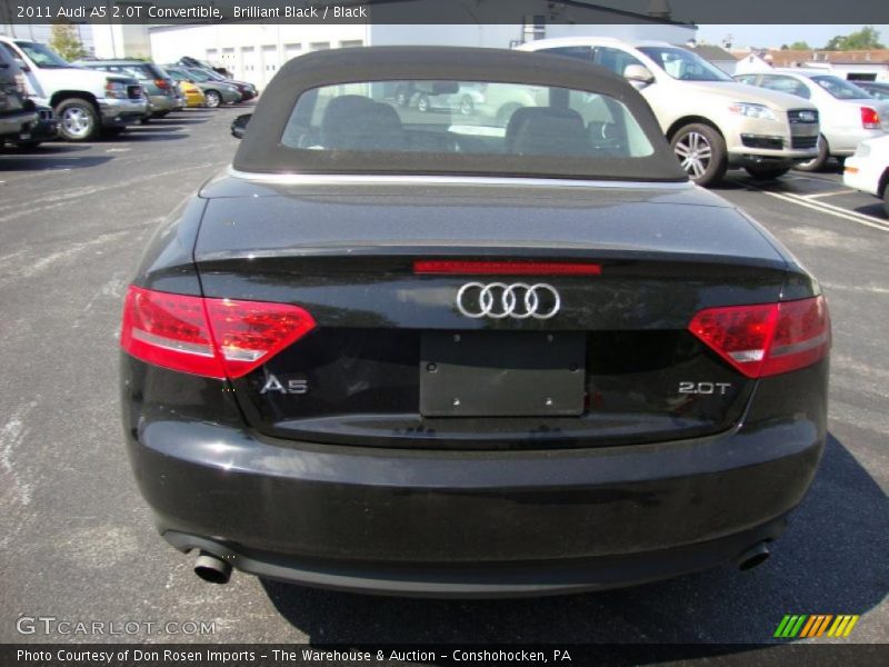 Brilliant Black / Black 2011 Audi A5 2.0T Convertible