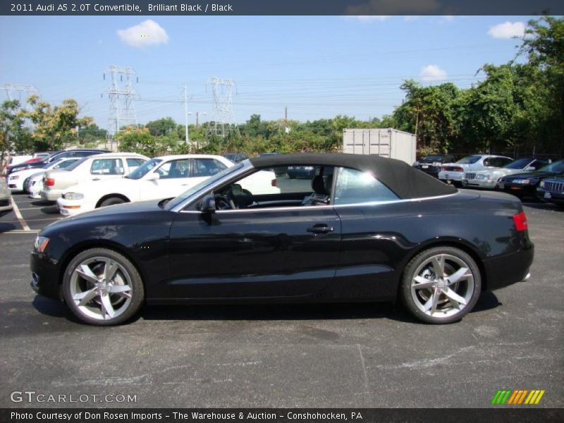Brilliant Black / Black 2011 Audi A5 2.0T Convertible