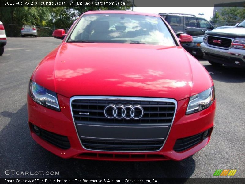 Brilliant Red / Cardamom Beige 2011 Audi A4 2.0T quattro Sedan