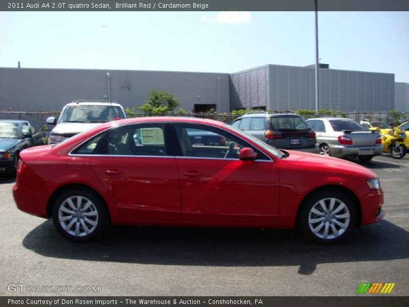 Brilliant Red / Cardamom Beige 2011 Audi A4 2.0T quattro Sedan