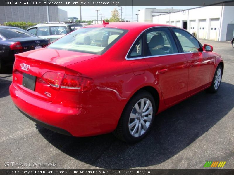 Brilliant Red / Cardamom Beige 2011 Audi A4 2.0T quattro Sedan