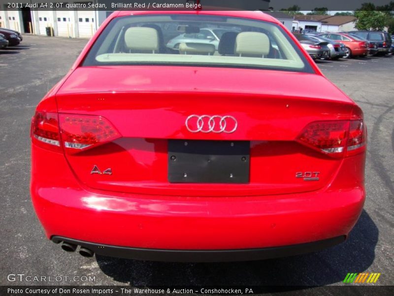 Brilliant Red / Cardamom Beige 2011 Audi A4 2.0T quattro Sedan