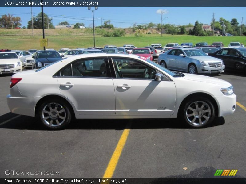Oxford White / Light Stone 2007 Lincoln MKZ Sedan