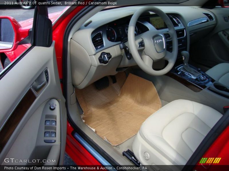 Brilliant Red / Cardamom Beige 2011 Audi A4 2.0T quattro Sedan