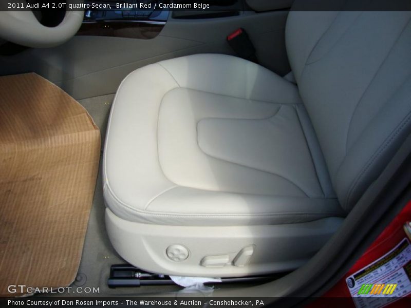 Brilliant Red / Cardamom Beige 2011 Audi A4 2.0T quattro Sedan