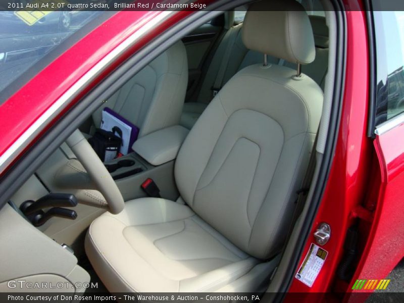 Brilliant Red / Cardamom Beige 2011 Audi A4 2.0T quattro Sedan