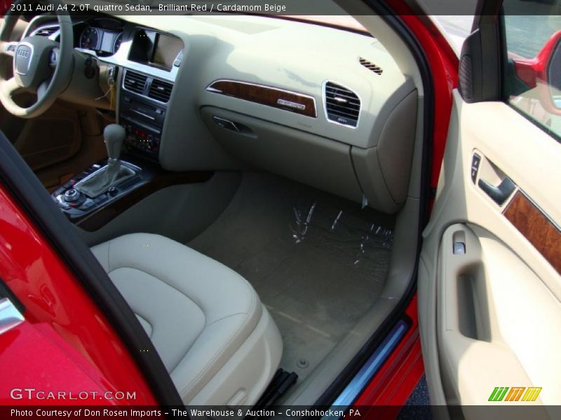 Brilliant Red / Cardamom Beige 2011 Audi A4 2.0T quattro Sedan