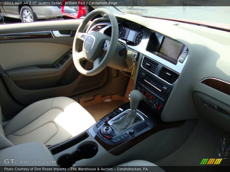 Brilliant Red / Cardamom Beige 2011 Audi A4 2.0T quattro Sedan