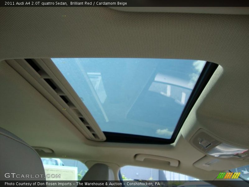 Brilliant Red / Cardamom Beige 2011 Audi A4 2.0T quattro Sedan