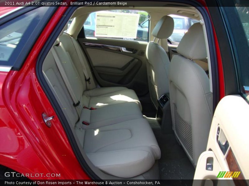 Brilliant Red / Cardamom Beige 2011 Audi A4 2.0T quattro Sedan