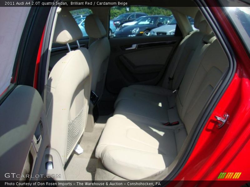 Brilliant Red / Cardamom Beige 2011 Audi A4 2.0T quattro Sedan