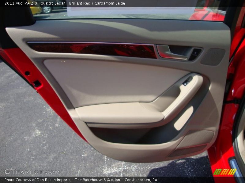Brilliant Red / Cardamom Beige 2011 Audi A4 2.0T quattro Sedan