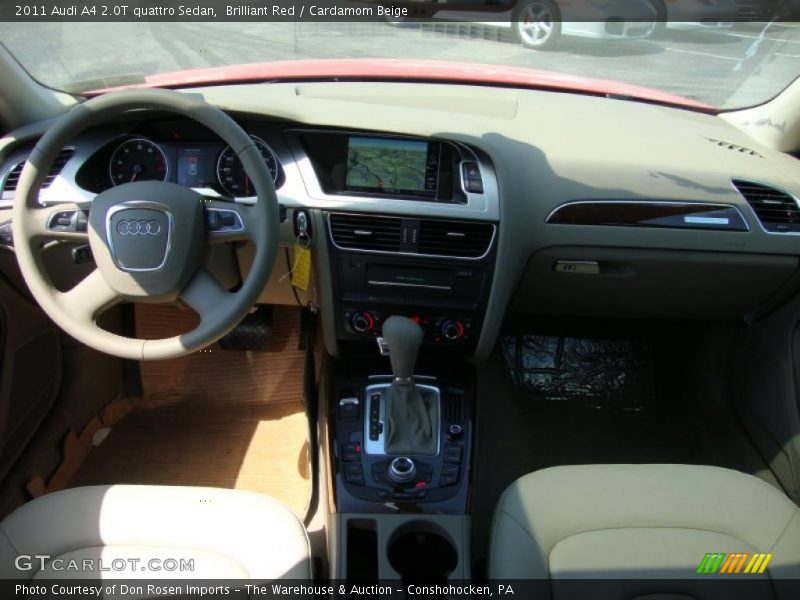 Brilliant Red / Cardamom Beige 2011 Audi A4 2.0T quattro Sedan