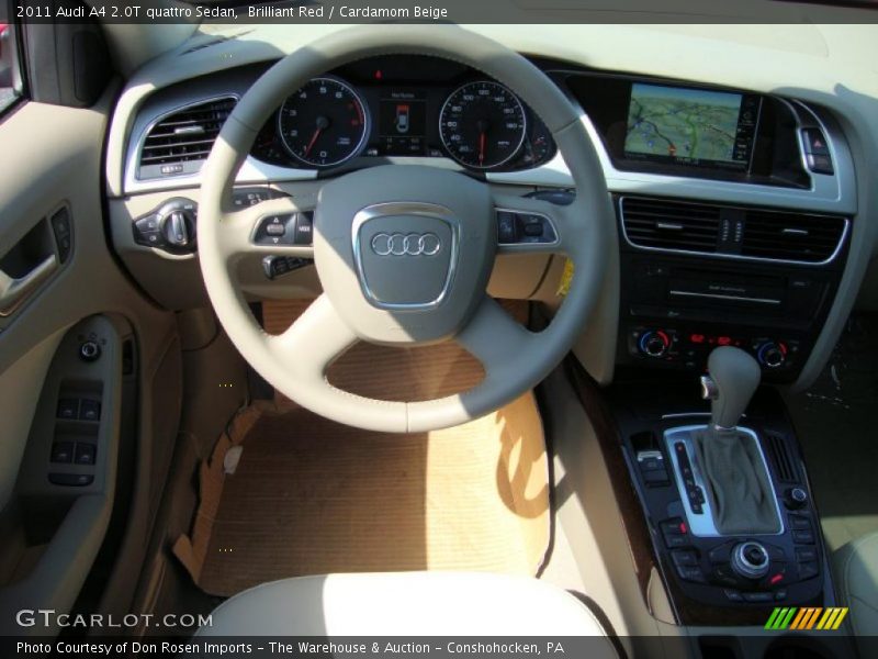 Brilliant Red / Cardamom Beige 2011 Audi A4 2.0T quattro Sedan