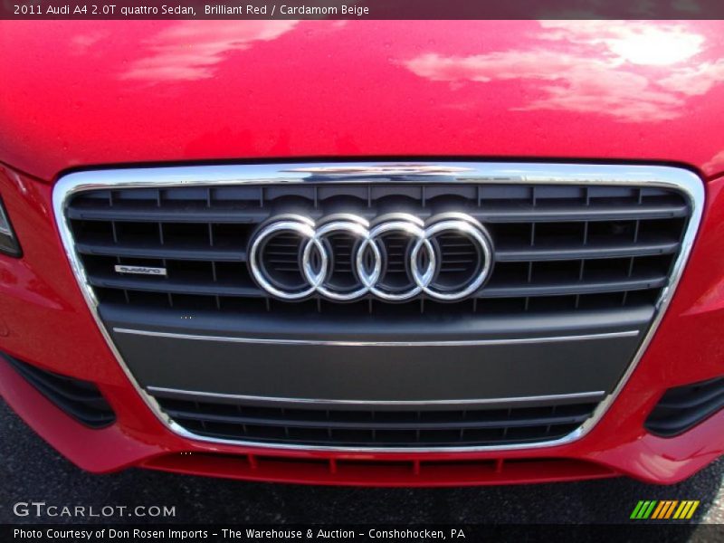 Brilliant Red / Cardamom Beige 2011 Audi A4 2.0T quattro Sedan