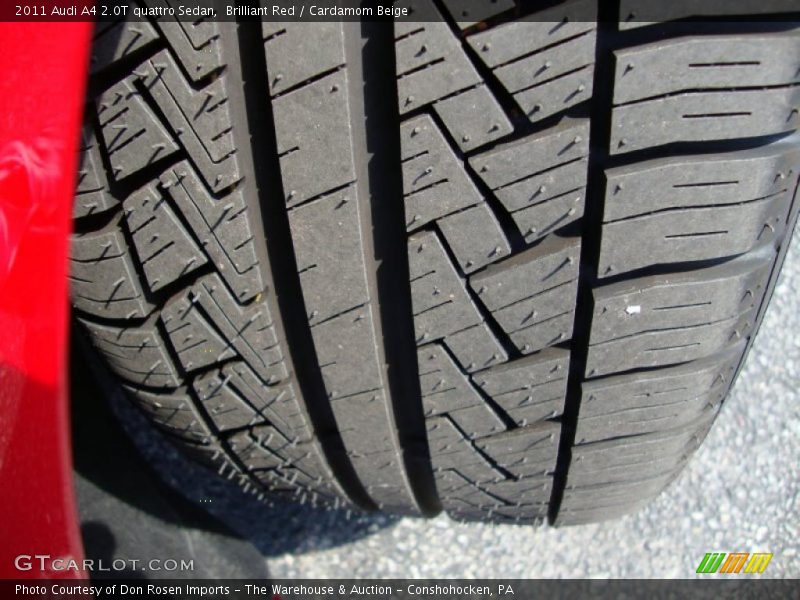 Brilliant Red / Cardamom Beige 2011 Audi A4 2.0T quattro Sedan