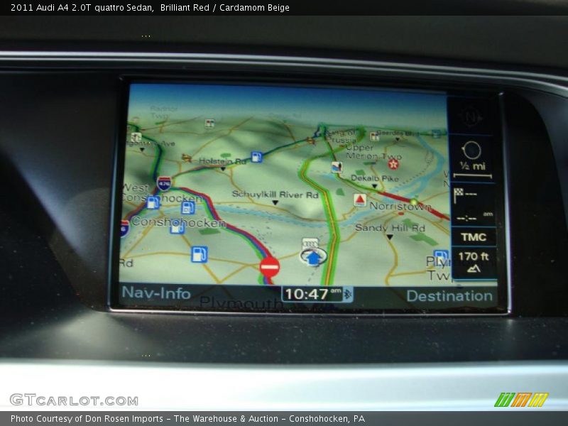 Brilliant Red / Cardamom Beige 2011 Audi A4 2.0T quattro Sedan