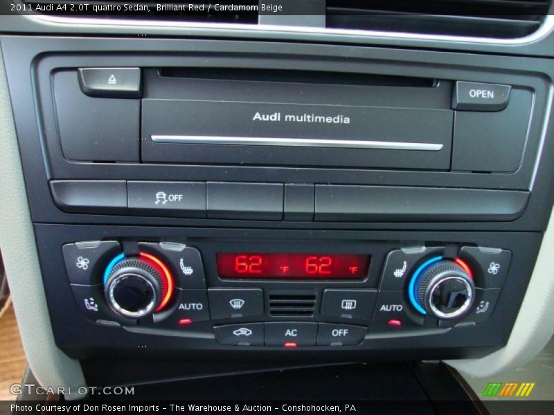 Brilliant Red / Cardamom Beige 2011 Audi A4 2.0T quattro Sedan