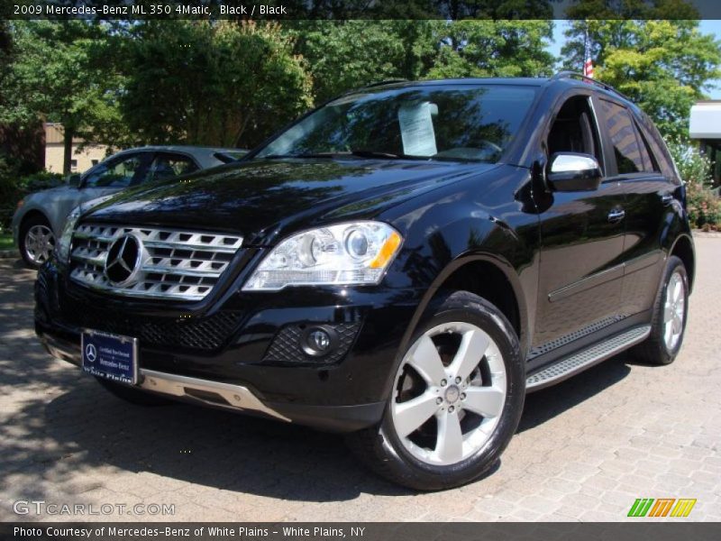 Black / Black 2009 Mercedes-Benz ML 350 4Matic