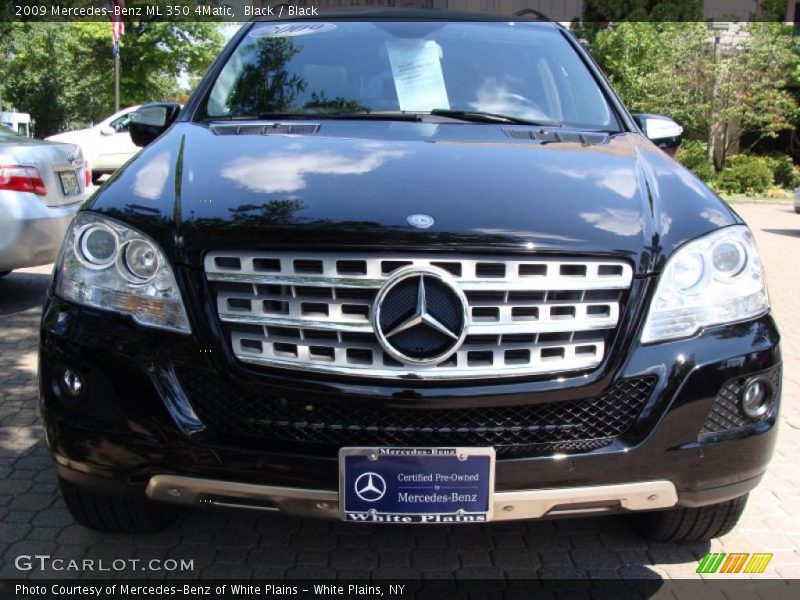 Black / Black 2009 Mercedes-Benz ML 350 4Matic